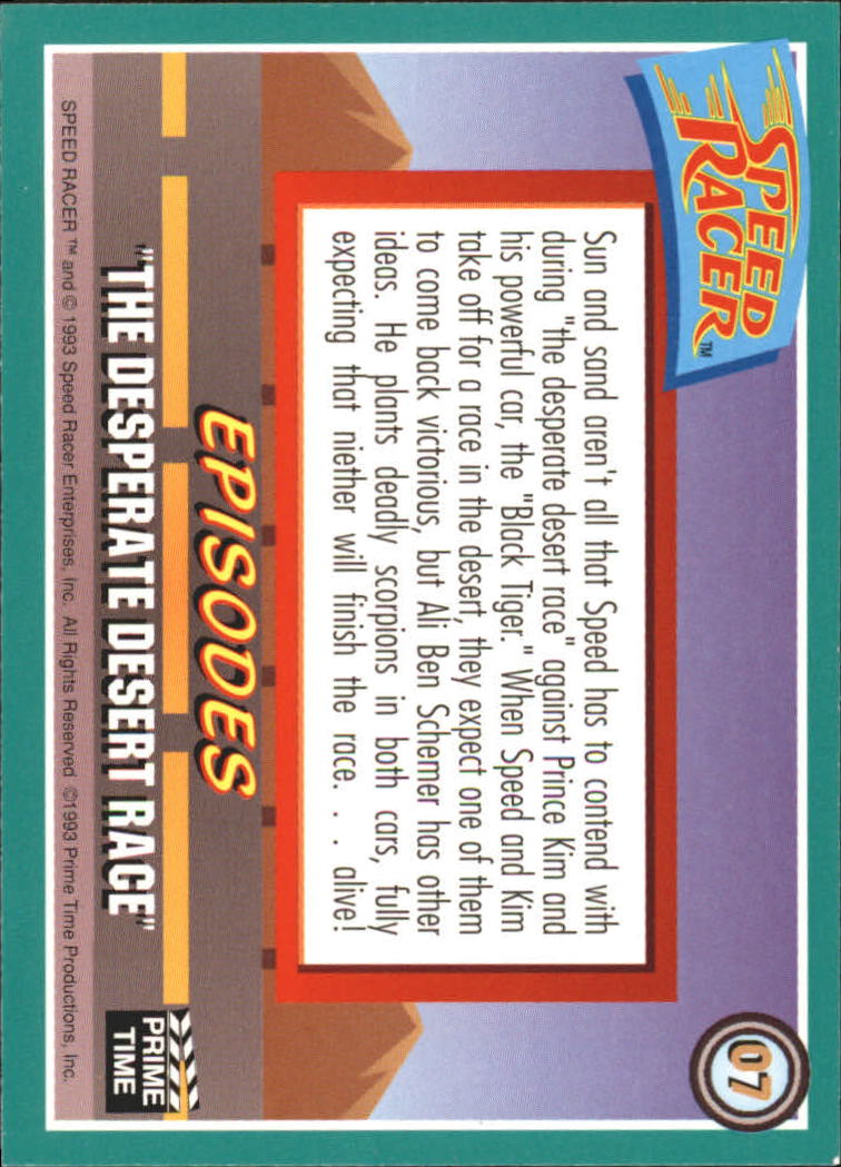 Speed Racer (1993 Prime Time) "Main Set" Base Cards #1 to #55 - Picture 15 of 111