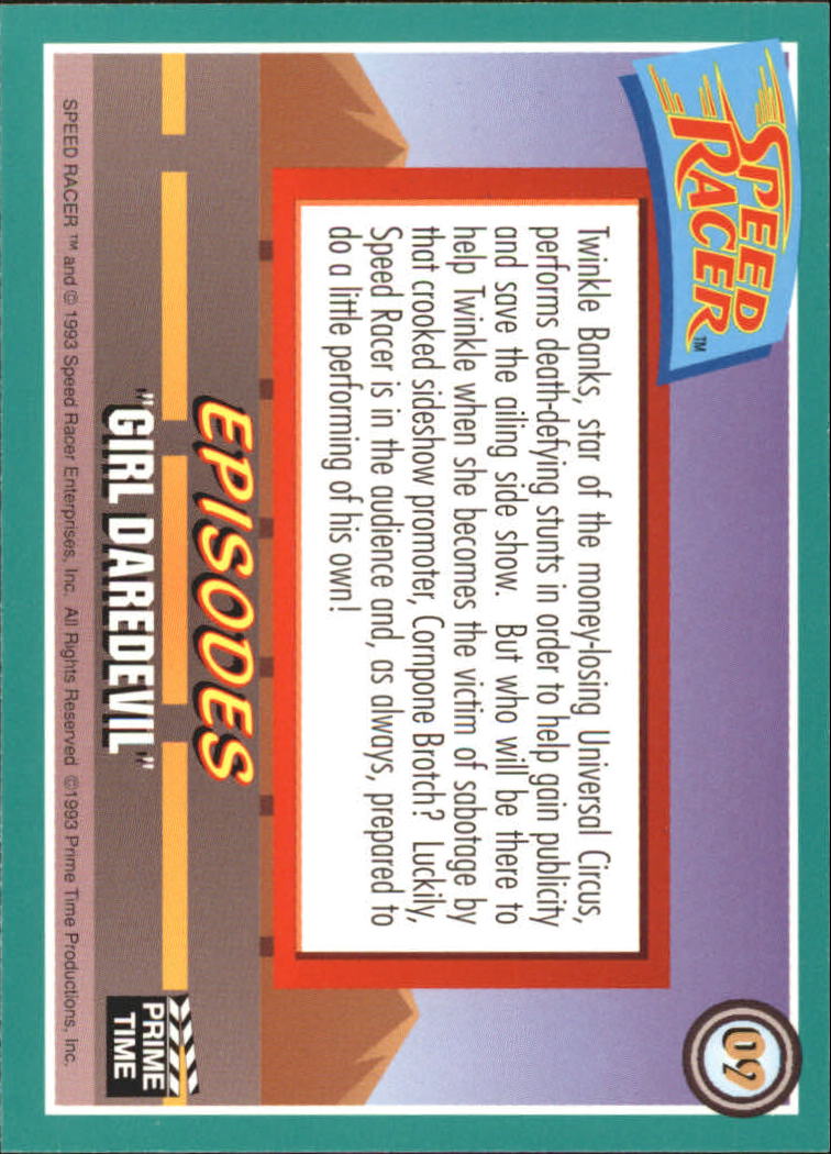 Speed Racer (1993 Prime Time) "Main Set" Base Cards #1 to #55 - Picture 19 of 111