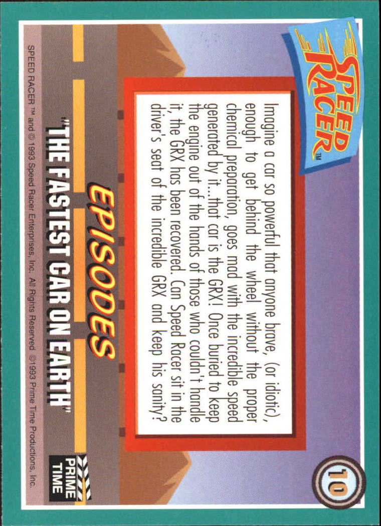 Speed Racer (1993 Prime Time) "Main Set" Base Cards #1 to #55 - Picture 21 of 111