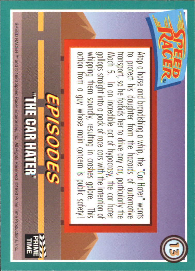 Speed Racer (1993 Prime Time) "Main Set" Base Cards #1 to #55 - Picture 27 of 111