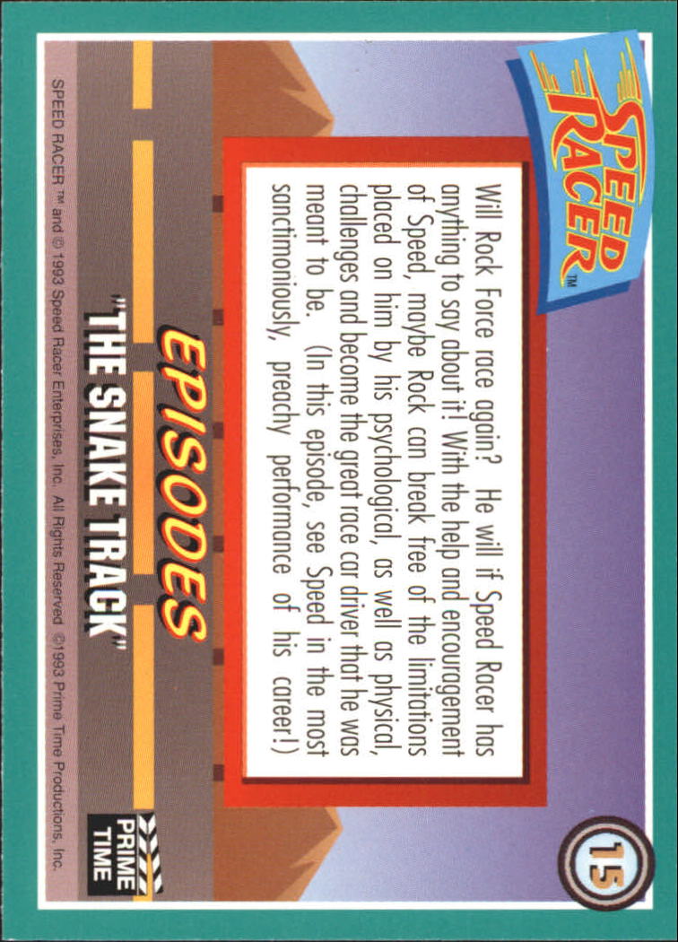 Speed Racer (1993 Prime Time) "Main Set" Base Cards #1 to #55 - Picture 31 of 111