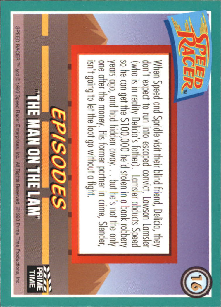 Speed Racer (1993 Prime Time) "Main Set" Base Cards #1 to #55 - Picture 33 of 111