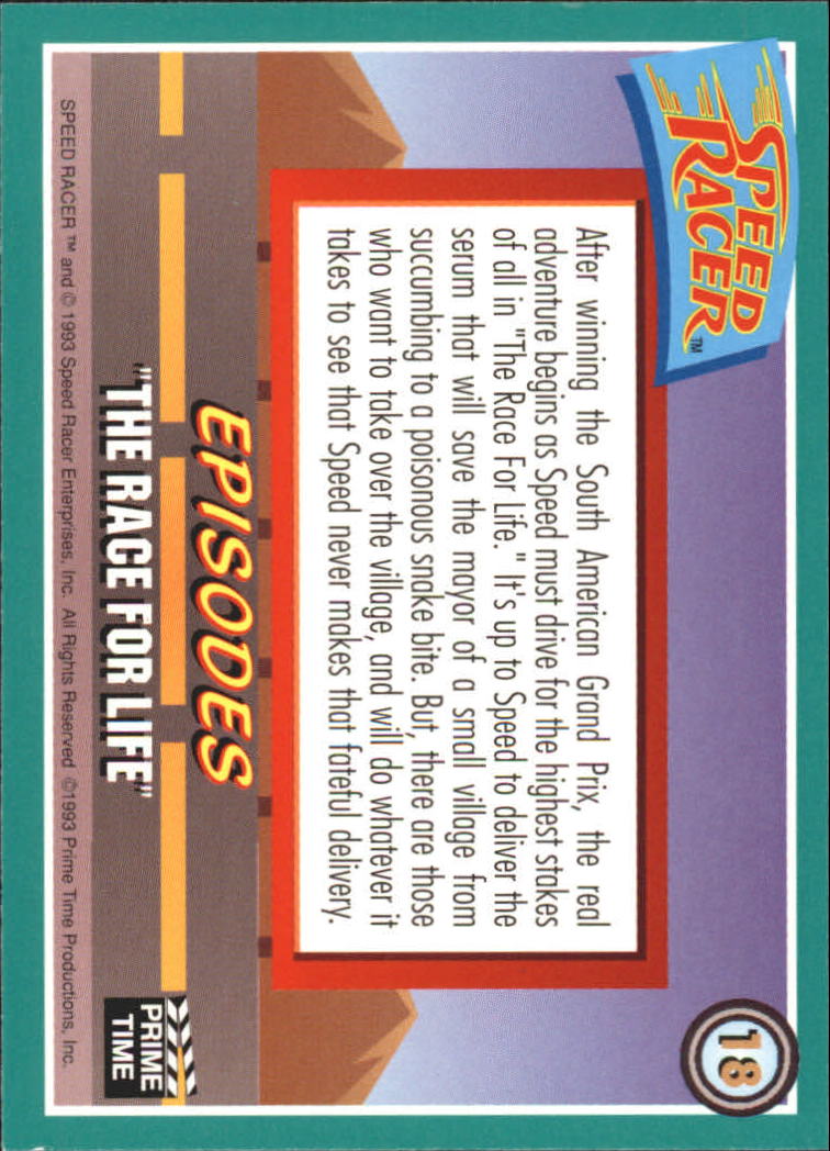 Speed Racer (1993 Prime Time) "Main Set" Base Cards #1 to #55 - Picture 37 of 111