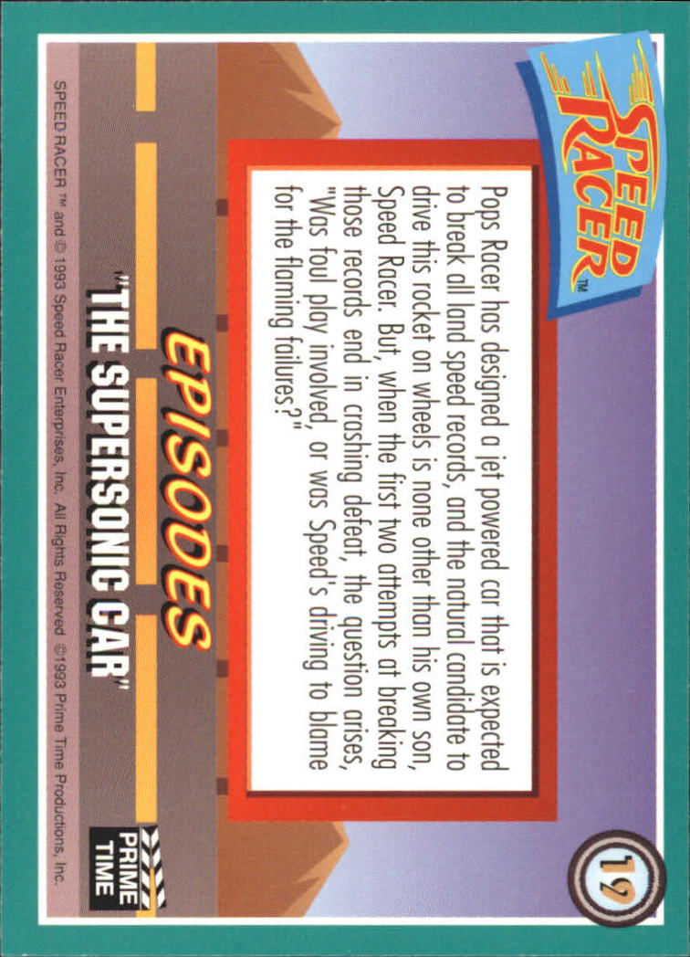 Speed Racer (1993 Prime Time) "Main Set" Base Cards #1 to #55 - Picture 39 of 111