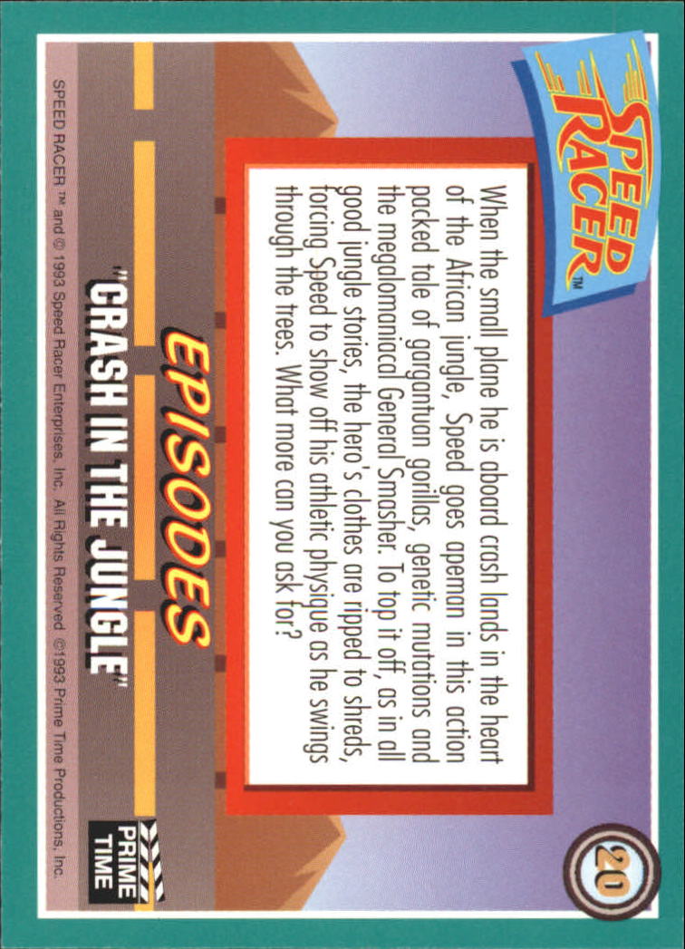 Speed Racer (1993 Prime Time) "Main Set" Base Cards #1 to #55 - Picture 41 of 111