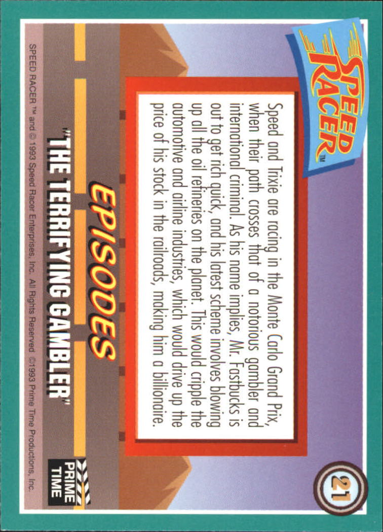 Speed Racer (1993 Prime Time) "Main Set" Base Cards #1 to #55 - Picture 43 of 111