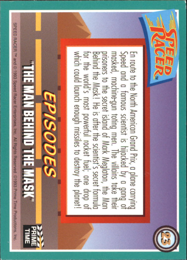 Speed Racer (1993 Prime Time) "Main Set" Base Cards #1 to #55 - Picture 47 of 111