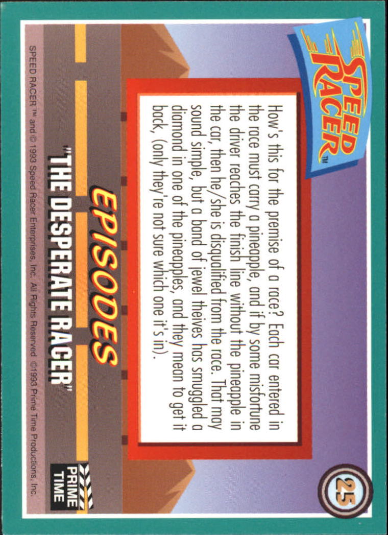 Speed Racer (1993 Prime Time) "Main Set" Base Cards #1 to #55 - Picture 51 of 111