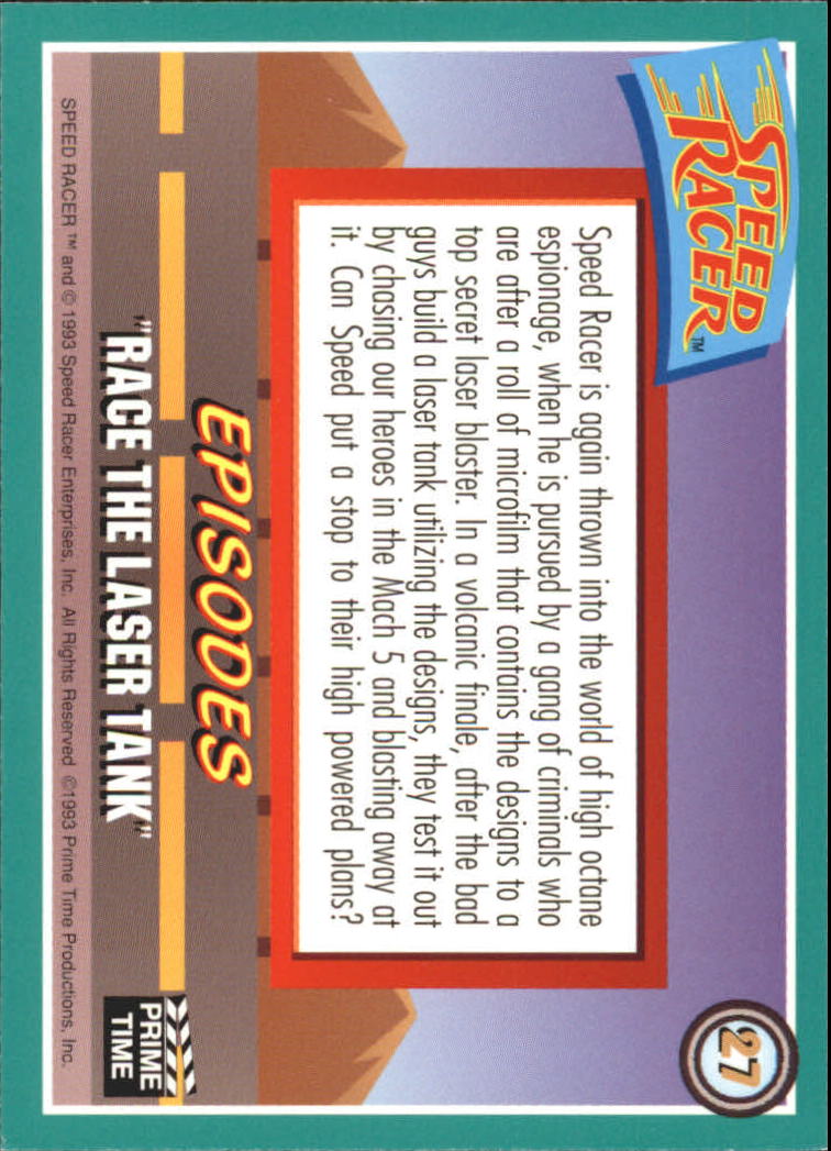 Speed Racer (1993 Prime Time) "Main Set" Base Cards #1 to #55 - Picture 55 of 111