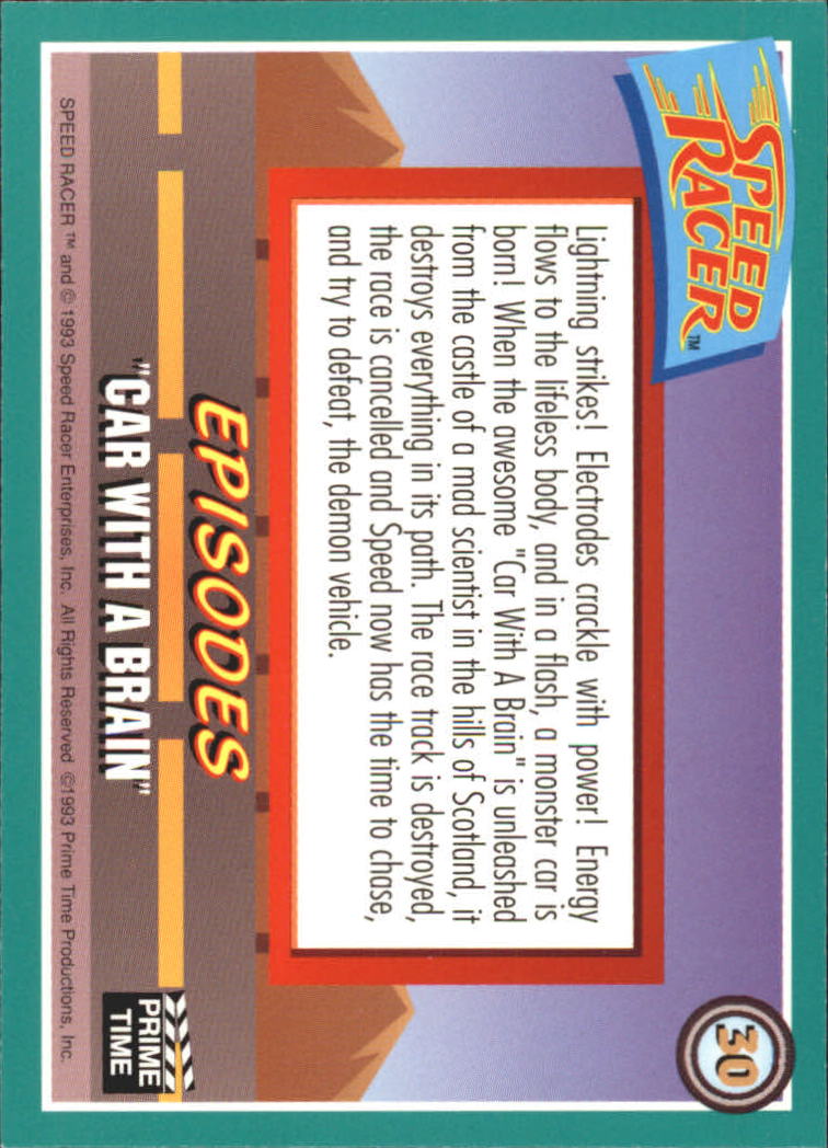 Speed Racer (1993 Prime Time) "Main Set" Base Cards #1 to #55 - Picture 61 of 111