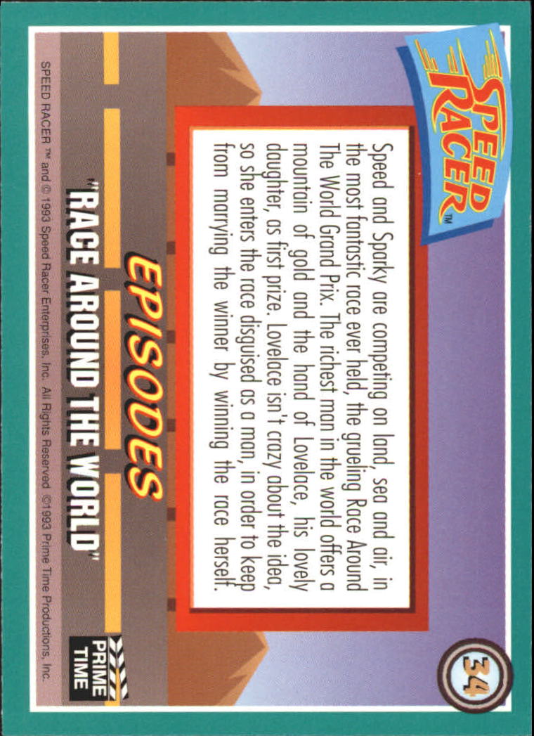Speed Racer (1993 Prime Time) "Main Set" Base Cards #1 to #55 - Picture 69 of 111