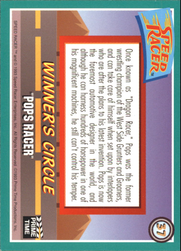Speed Racer (1993 Prime Time) "Main Set" Base Cards #1 to #55 - Picture 75 of 111
