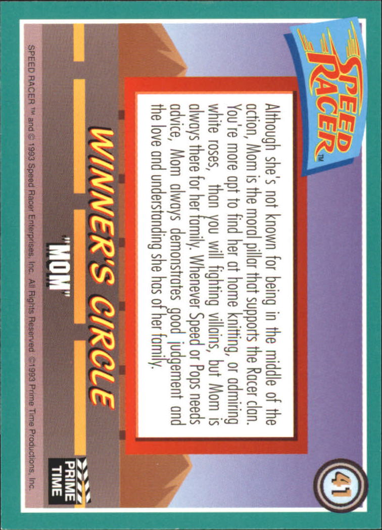 Speed Racer (1993 Prime Time) "Main Set" Base Cards #1 to #55 - Picture 83 of 111