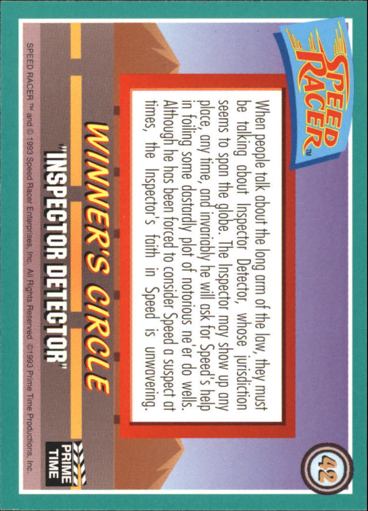 Speed Racer (1993 Prime Time) "Main Set" Base Cards #1 to #55 - Picture 85 of 111