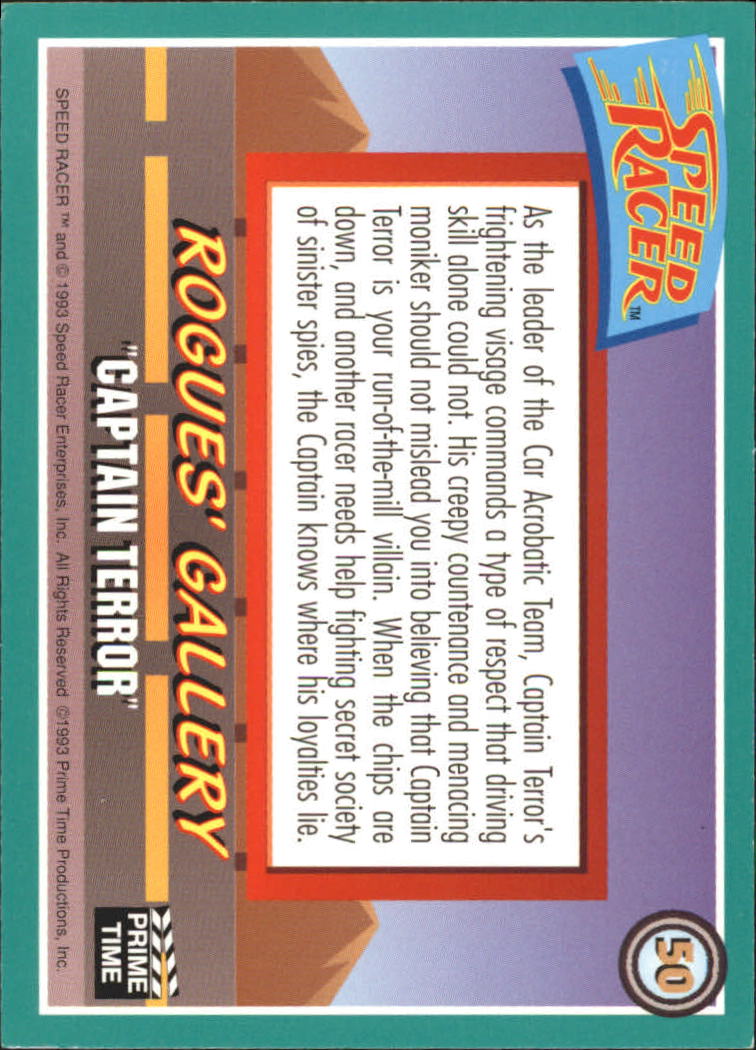 Speed Racer (1993 Prime Time) "Main Set" Base Cards #1 to #55 - Picture 101 of 111