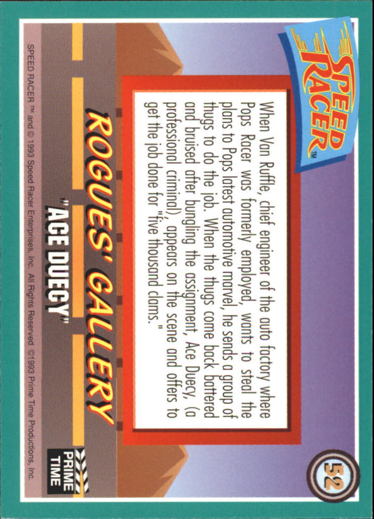 Speed Racer (1993 Prime Time) "Main Set" Base Cards #1 to #55 - Picture 105 of 111