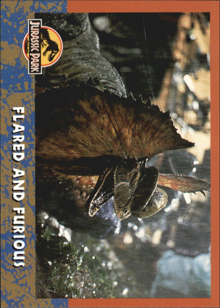 1993 Topps Jurassic Park 45 Flared And Furious Nm Mt