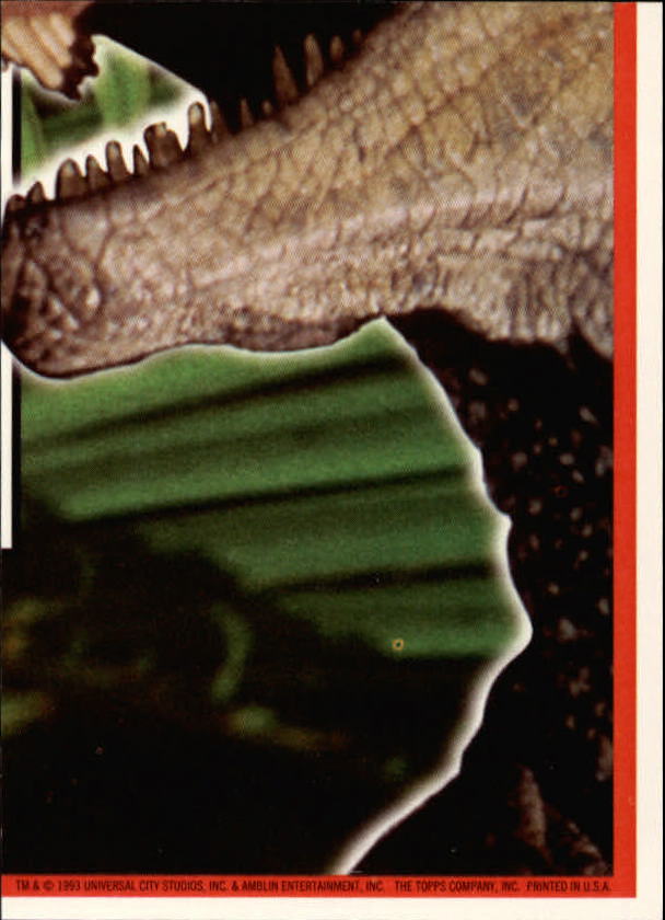 1993 Topps Jurassic Park Puzzle Stickers 7 Tyrannosaurus Rex A8384 Nm Mt