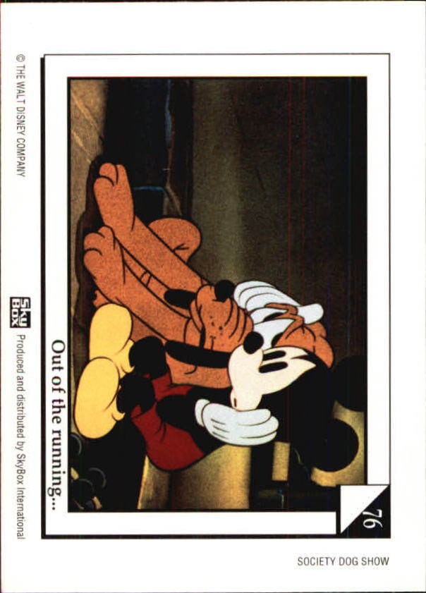 1992 SkyBox Disney Series Two #76 Lucky 13 back image