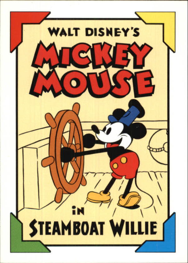 1992 SkyBox Disney Series Two #100 Steamboat Willie 1928 - NM-MT