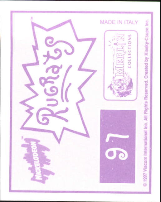 1997 Merlin Rugrats Album Stickers #97 Sticker 97 - NM-MT