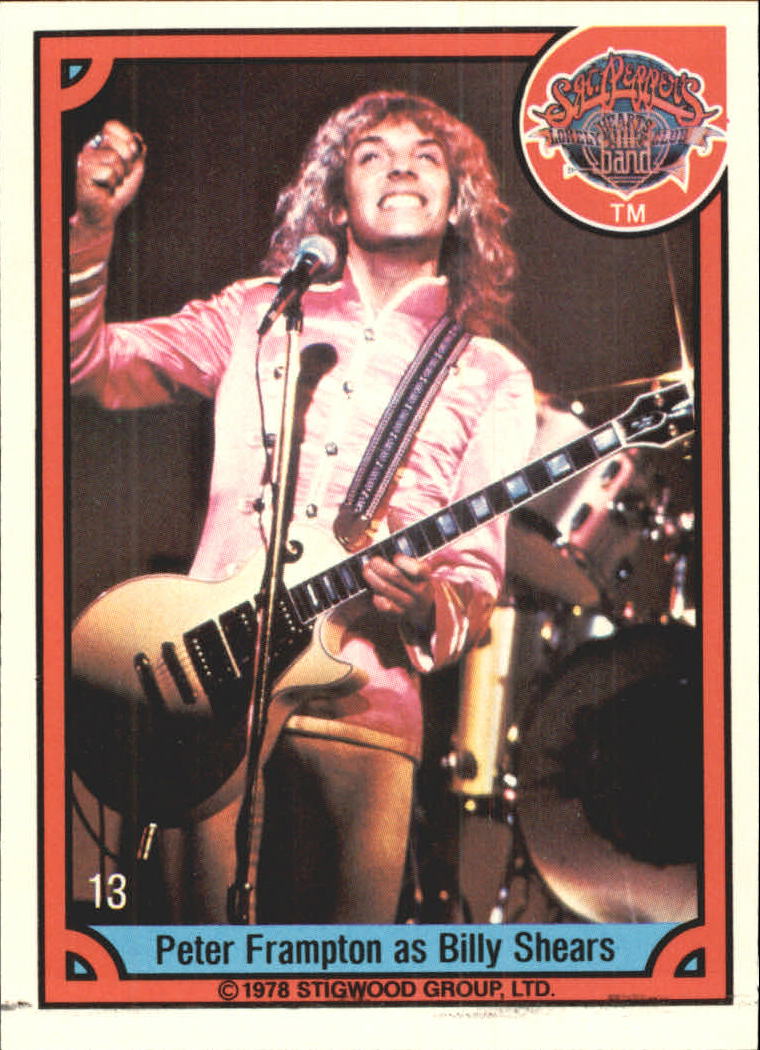 1978 Donruss Sgt. Pepper's Lonely Hearts Club Band #13 Peter Frampton as Billy Shears back image