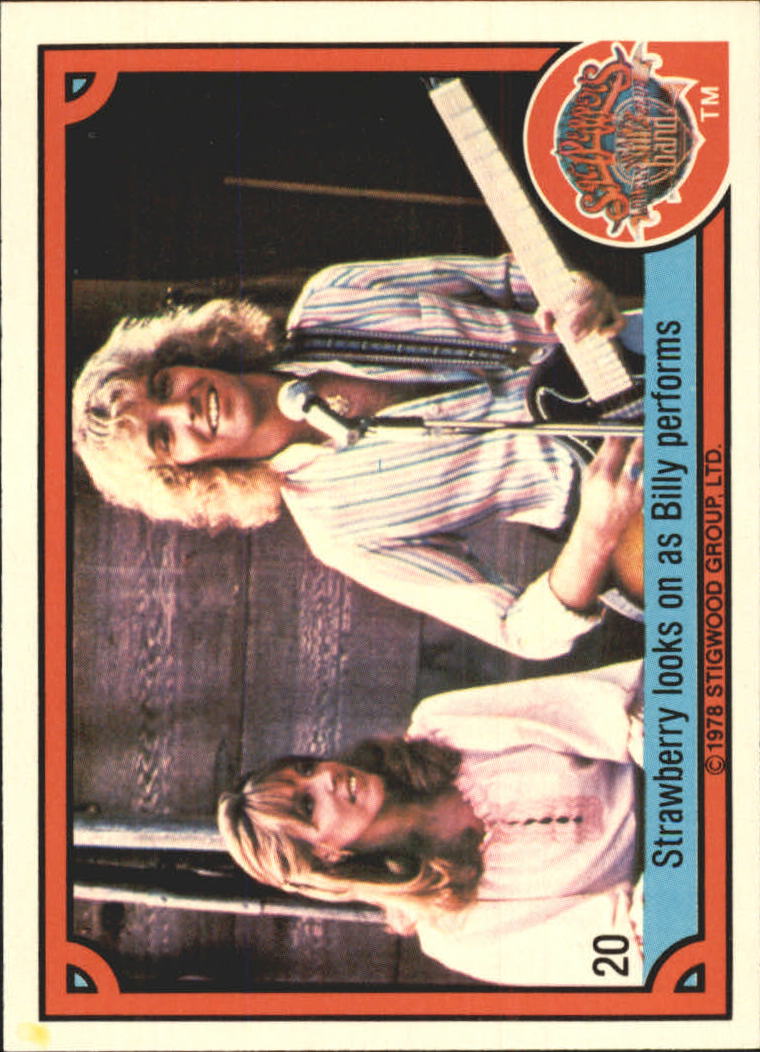 1978 Donruss Sgt. Pepper's Lonely Hearts Club Band #20 Strawberry looks on as Billy performs back image