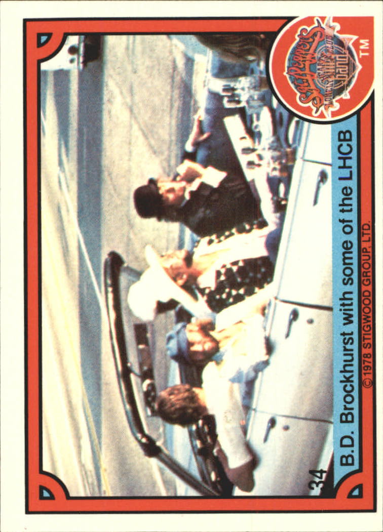 1978 Donruss Sgt. Pepper's Lonely Hearts Club Band #34 B.D. Brockhurst with some of the LHCB back image