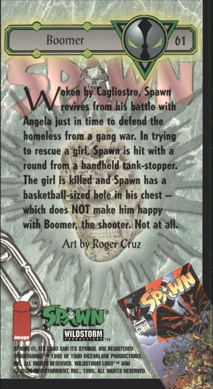1995 WildStorm Spawn Widevision #61 Boomer back image