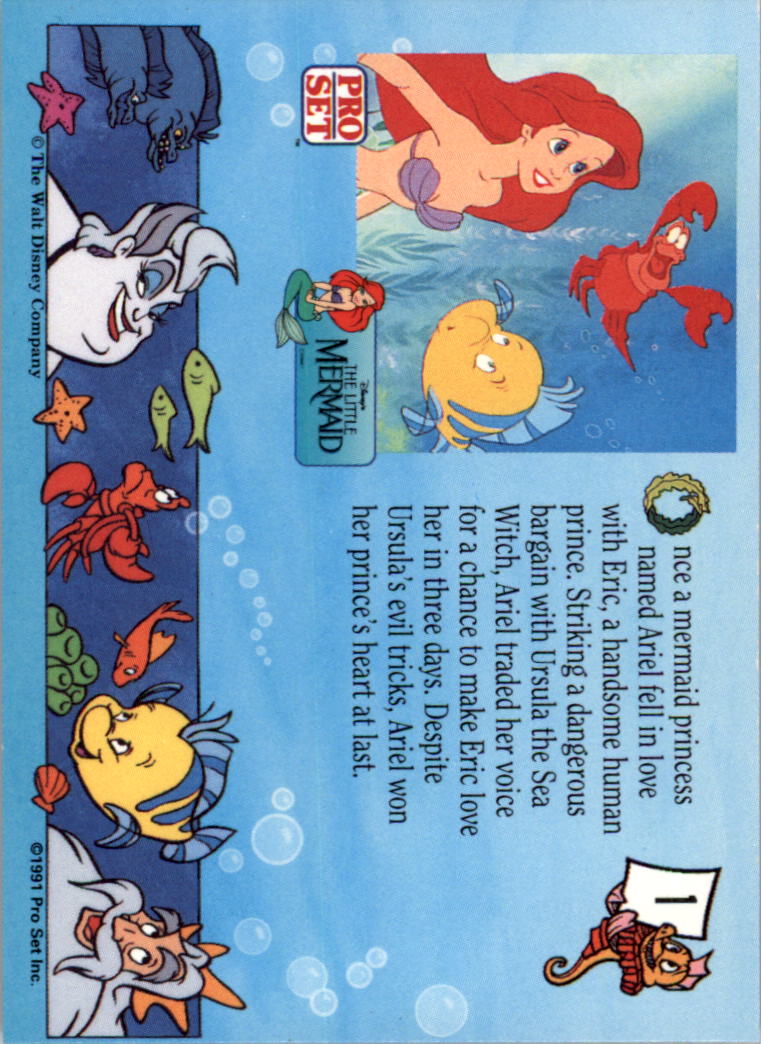 The Little Mermaid (1991 Pro Set) "Main Set" Cards #1 to #90 - Bild 3 von 181