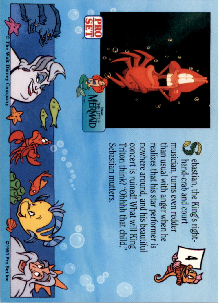 The Little Mermaid (1991 Pro Set) "Main Set" Cards #1 to #90 - Bild 9 von 181