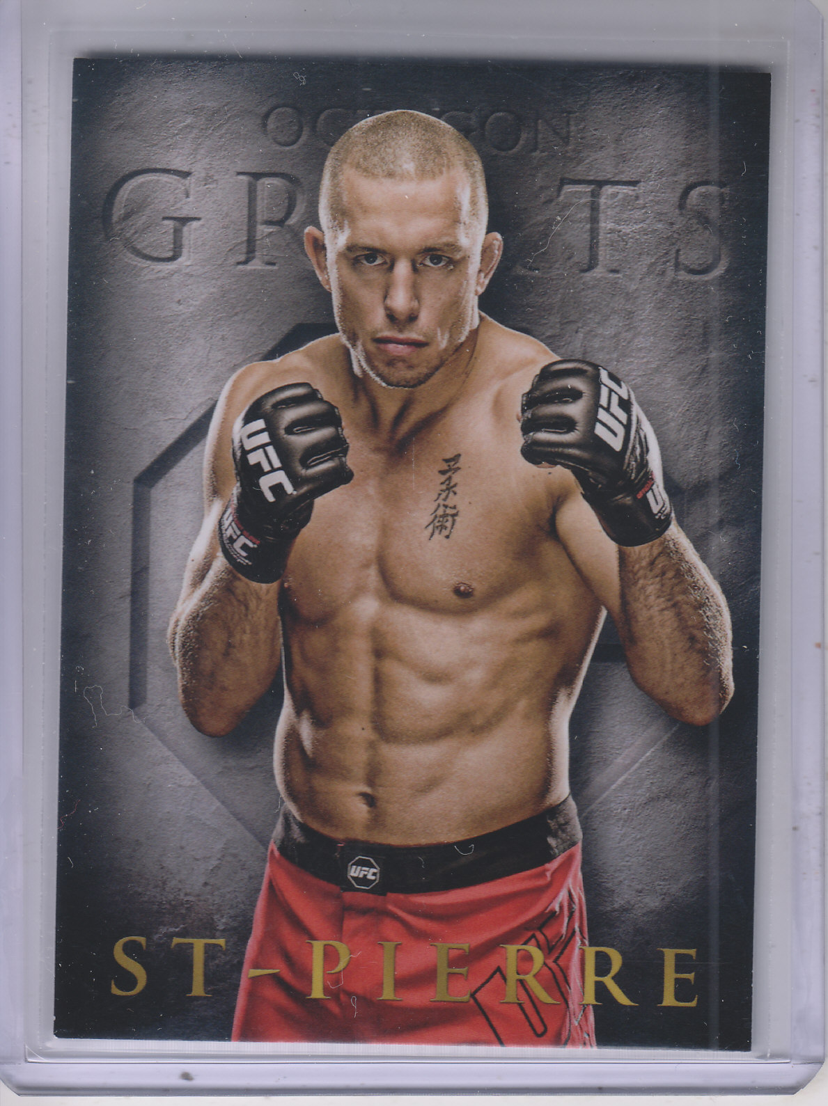2014 Topps UFC Champions Octagon Greats #OGGSP Georges St-Pierre