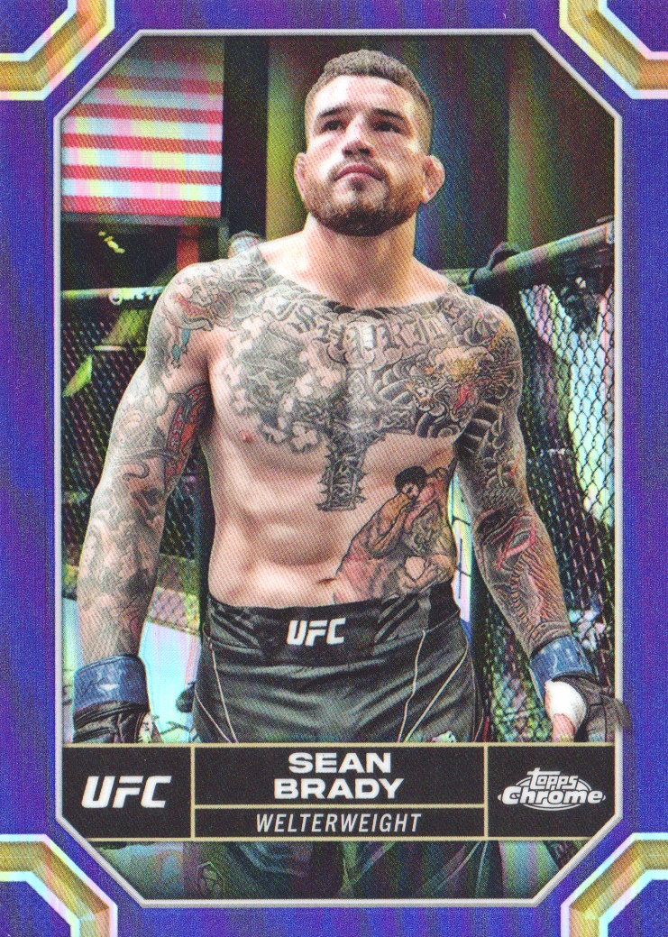 2024 Topps Chrome UFC Purple Refractors #172 Sean Brady