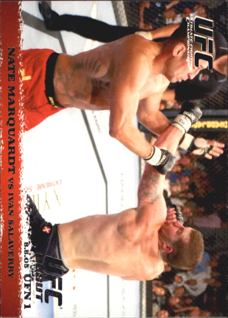 2009 Topps UFC Round 1 #27 Nate Marquardt RC vs. Ivan Salaverry