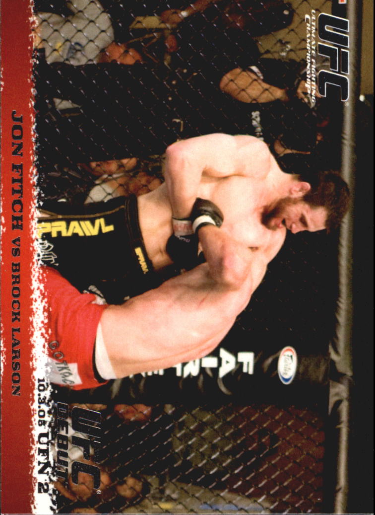2009 Topps UFC Round 1 #33 Jon Fitch RC vs. Brock Larson