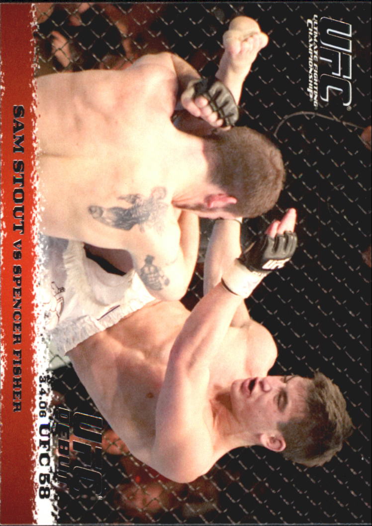 2009 Topps UFC Round 1 #39 Sam Stout RC vs. Spencer Fisher
