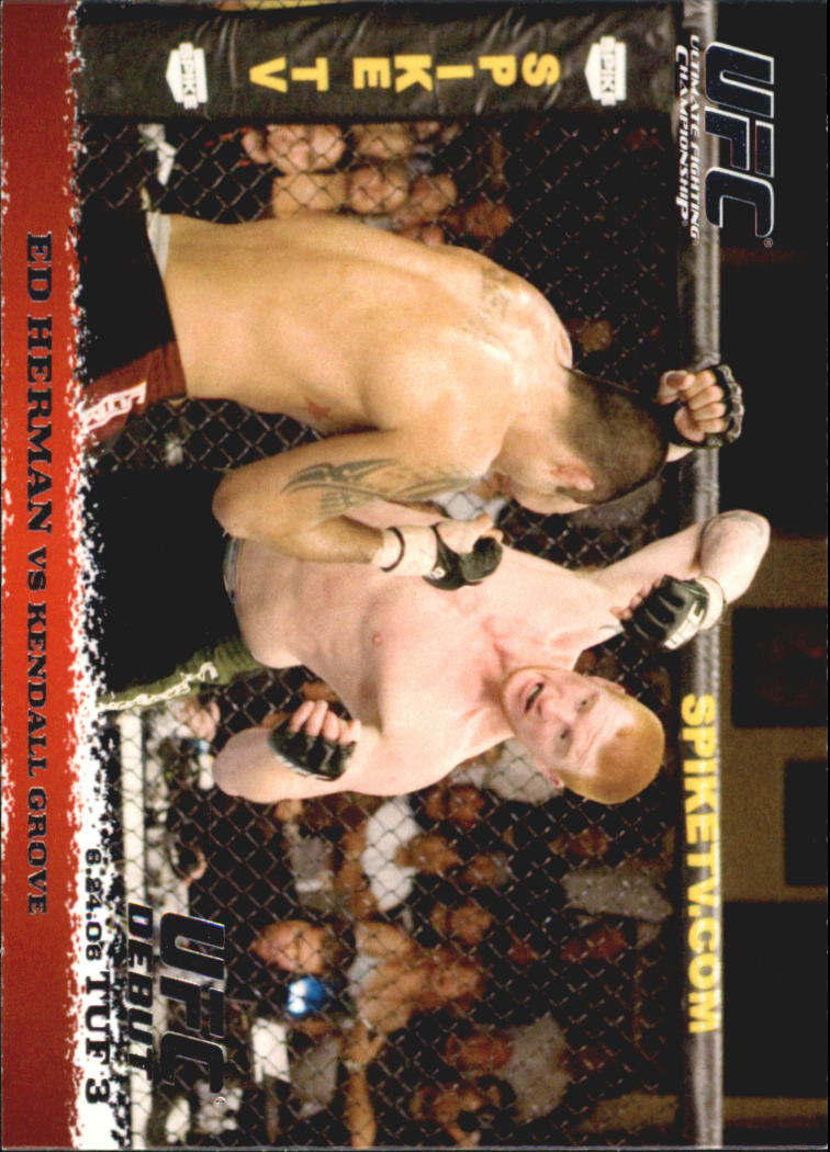 2009 Topps UFC Round 1 #44 Ed Herman RC vs. Kendall Grove