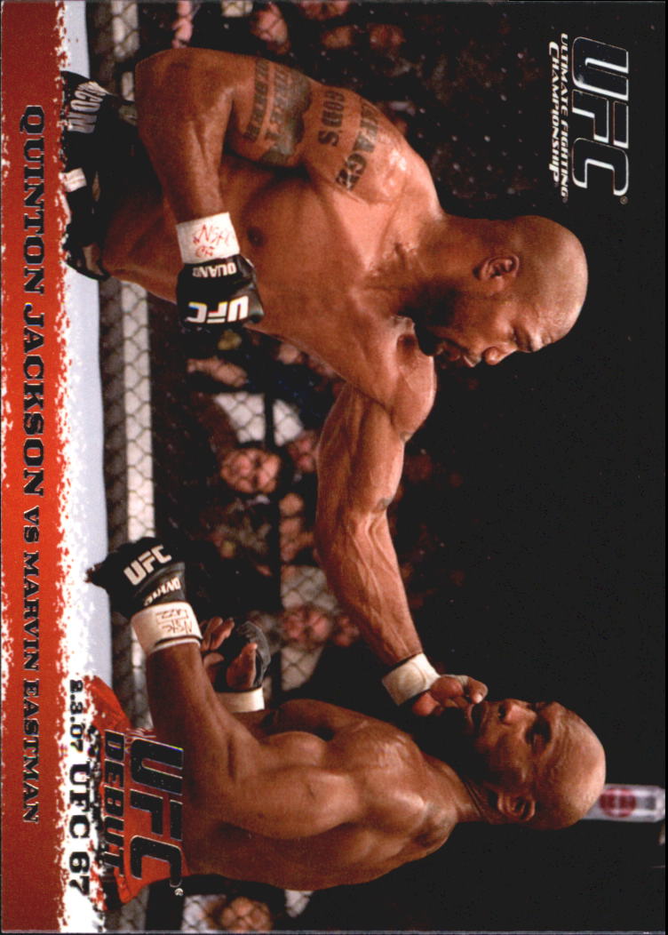 Quinton Jackson/Marvin Eastman 2009 Topps UFC #58 SILVR 1/288 Tarjeta De Novato IGP 10 