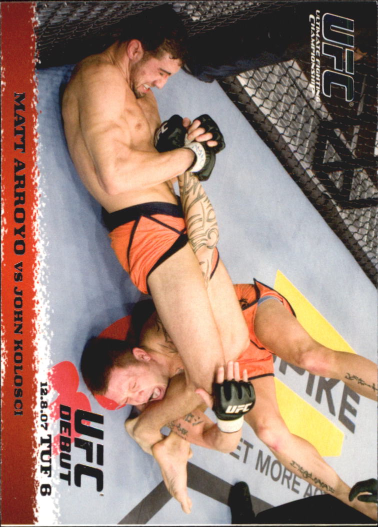 2009 Topps UFC Round 1 #74 Matt Arroyo RC vs. John Kolosci