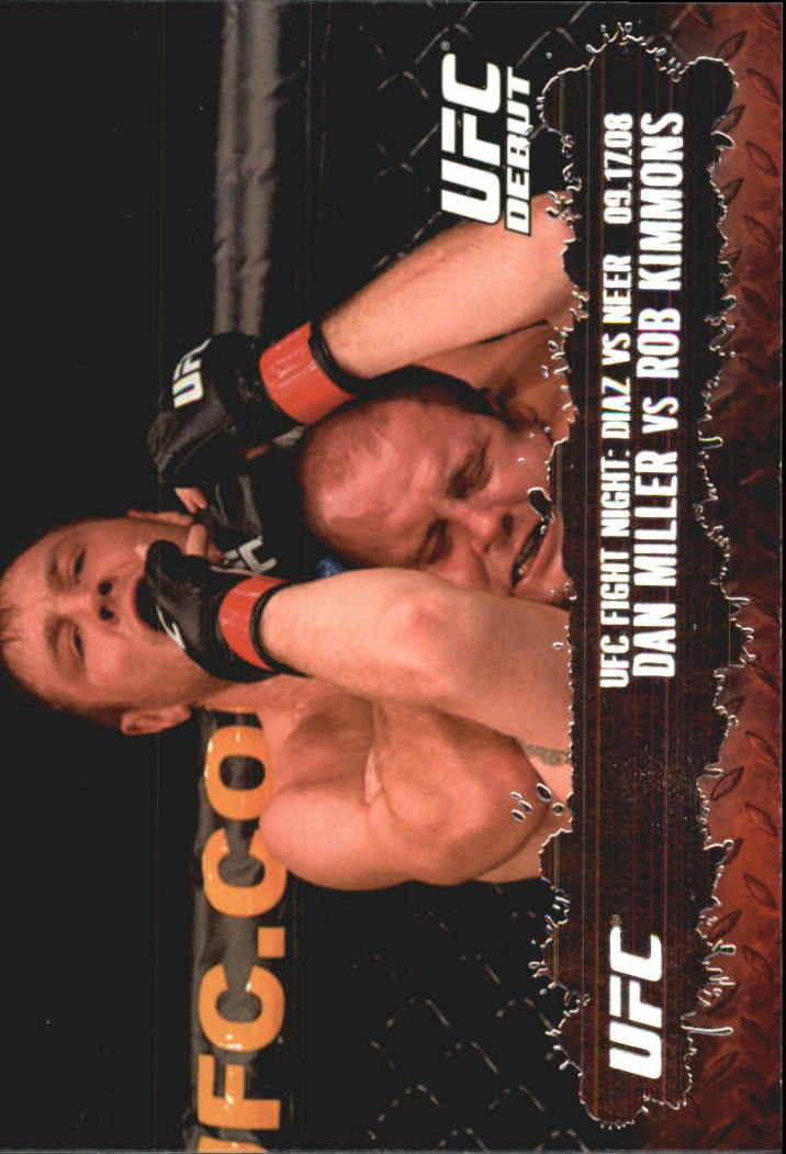 2009 Topps UFC #102 Dan Miller RC vs. Rob Kimmons
