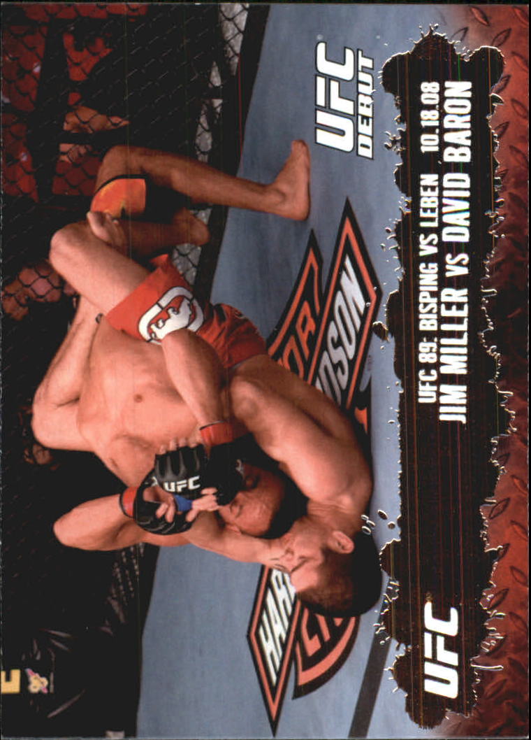 2009 Topps UFC #105 Jim Miller RC vs. David Baron