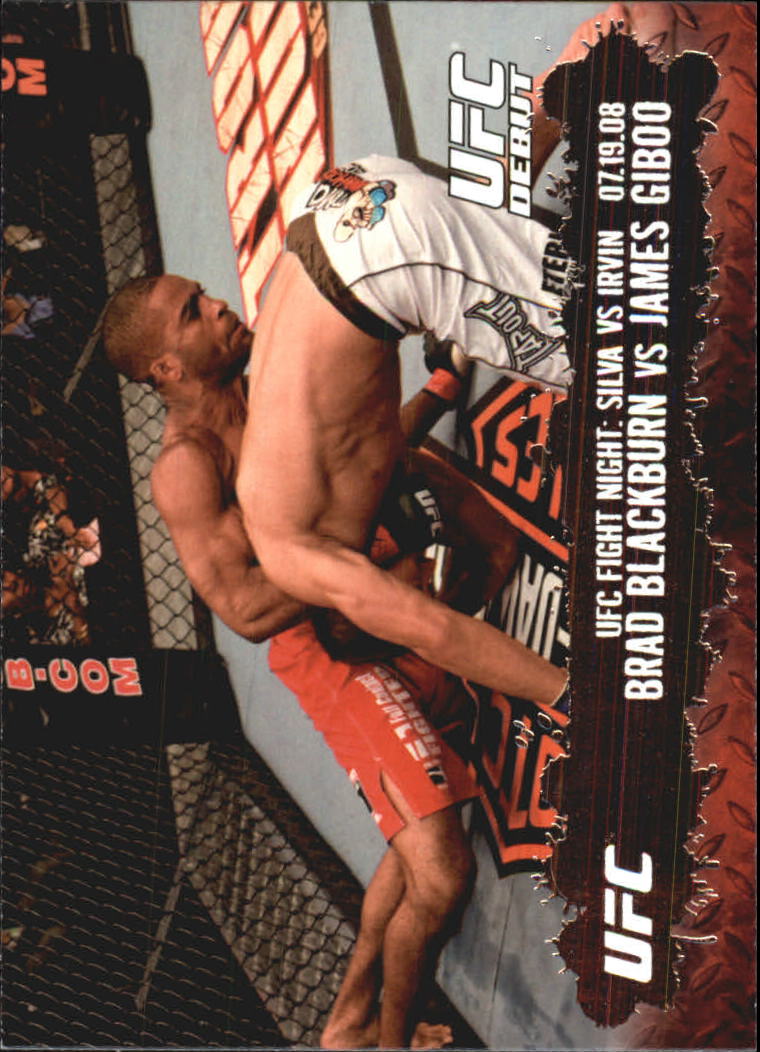 2009 Topps UFC #136 Brad Blackburn RC vs. James Giboo