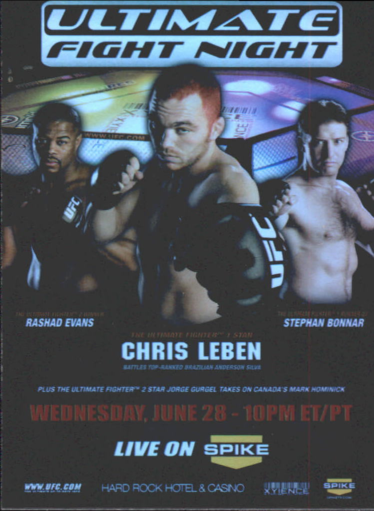 Carte MMA Topps 2010 Signée Chris Leben - Signature En Personne, UFC, Near Mint