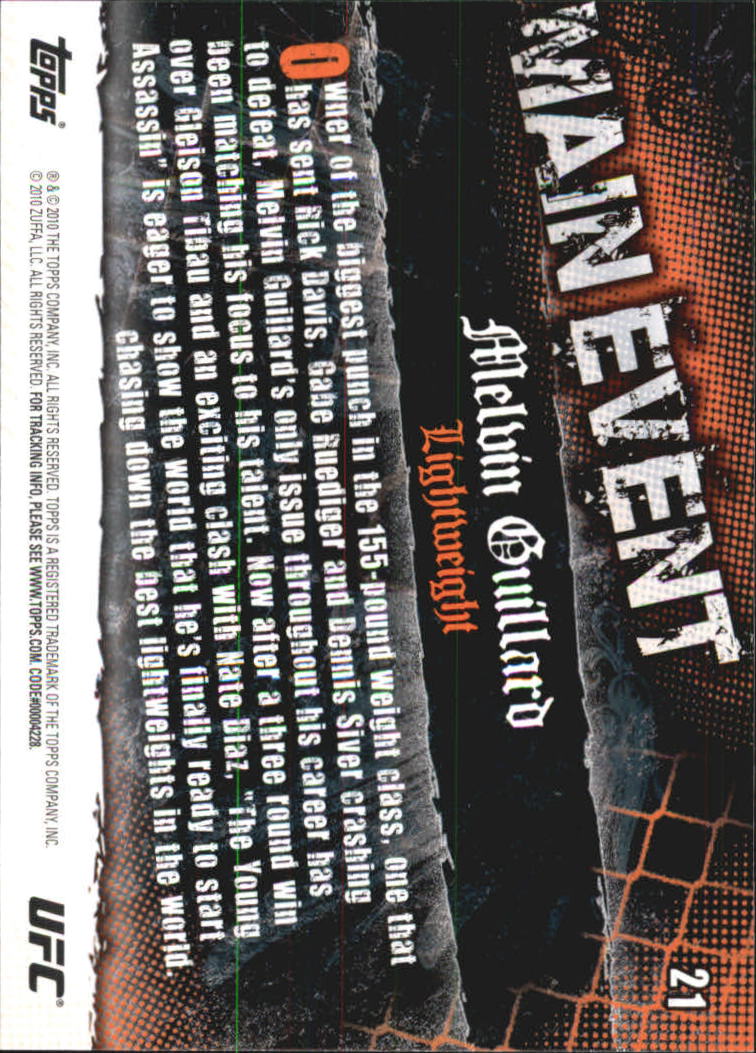 A9506- 2010 Topps UFC Main Event #s 1-150 +Inserts -You Pick- 15+ FREE US SHIP - Picture 29 of 249