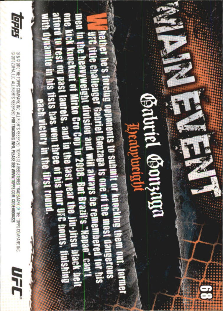 A9506- 2010 Topps UFC Main Event #s 1-150 +Inserts -You Pick- 15+ FREE US SHIP - Picture 91 of 249