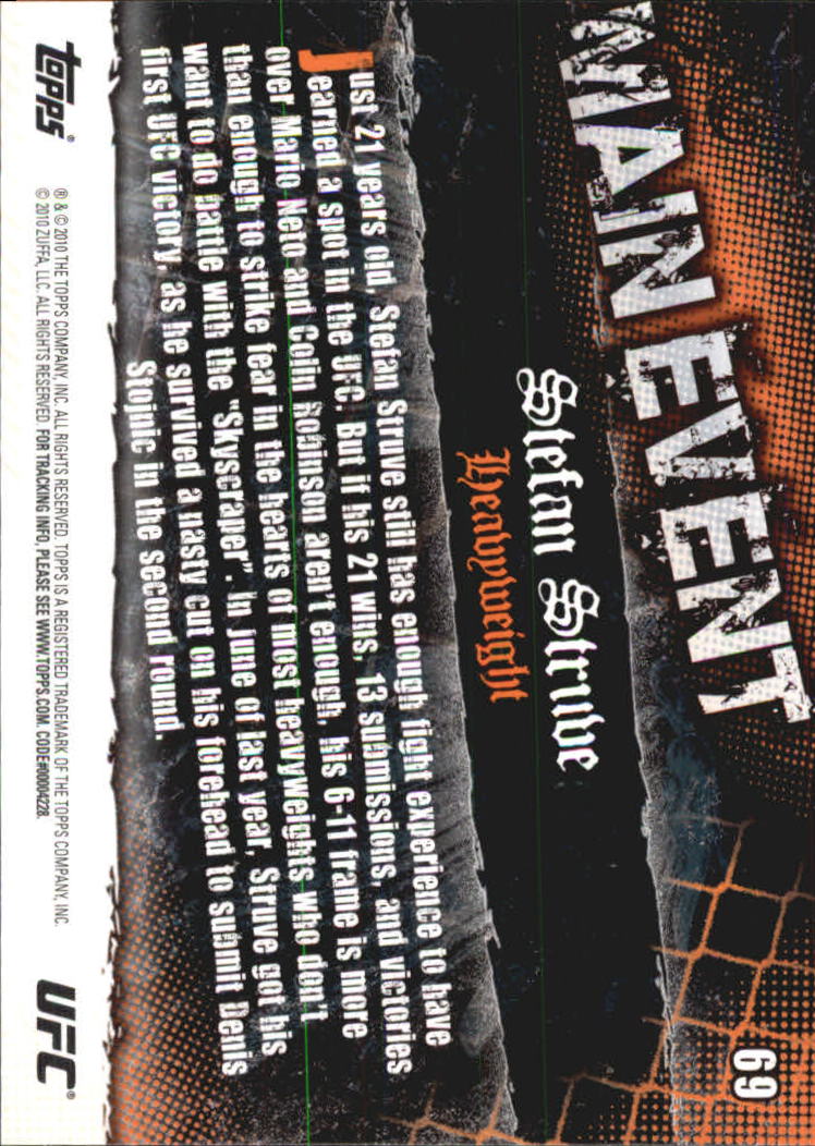 A9506- 2010 Topps UFC Main Event #s 1-150 +Inserts -You Pick- 15+ FREE US SHIP - Picture 93 of 249