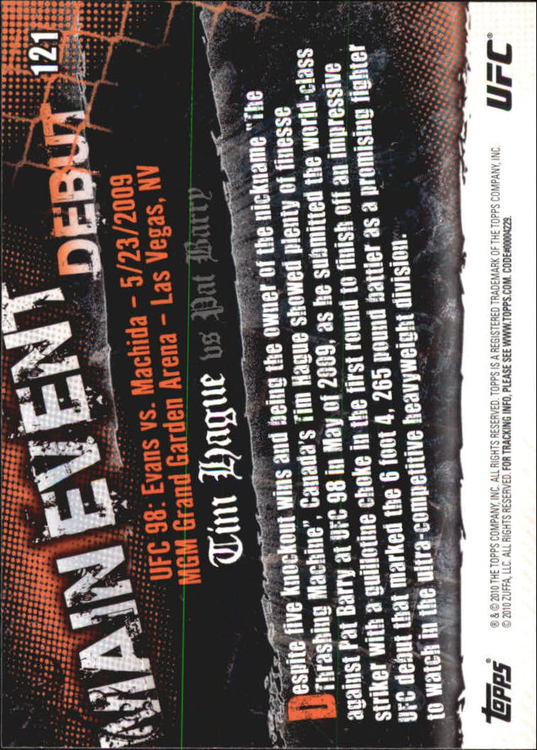 A9506- 2010 Topps UFC Main Event #s 1-150 +Inserts -You Pick- 15+ FREE US SHIP - Picture 163 of 249