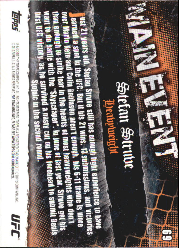 A9506- 2010 Topps UFC Main Event #s 1-150 +Inserts -You Pick- 15+ FREE US SHIP - Picture 217 of 249