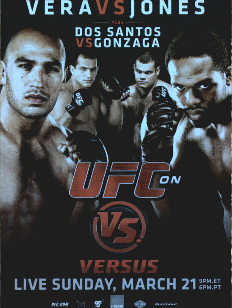 2010 Topps UFC Fight Posters #UFCVS1 UFC on Versus 1/Brandon Vera/Jon Jones/Junior Dos Santos/Gabriel Gonzaga