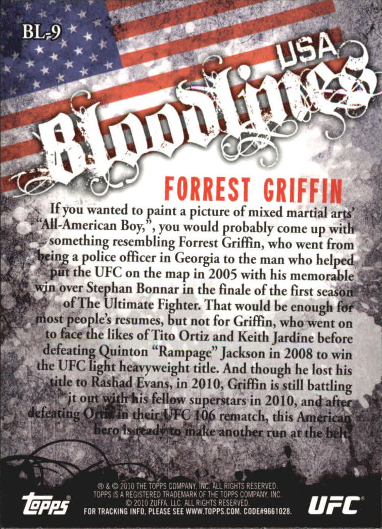 2010 Topps UFC (Ultimate Fighting Championship) MMA "Insert" Cards - Picture 19 of 159